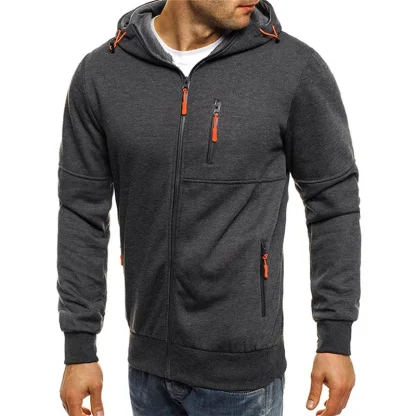 Casual Hooded Zipper Jacket - Image 5