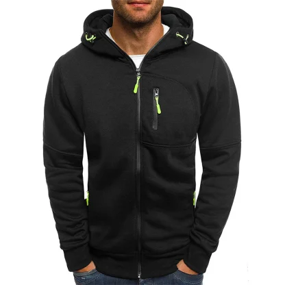 Casual Hooded Zipper Jacket - Image 4