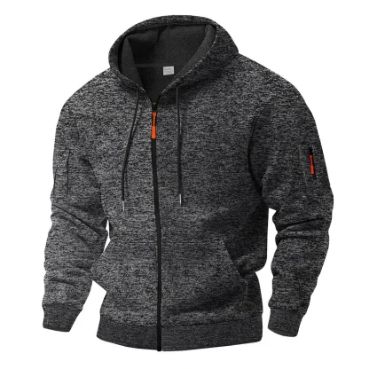 Heavy Fleece Hooded Sweater Jacket - Image 4