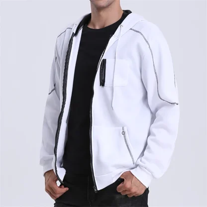 Fleece-Lined Athletic Jacket - Image 4
