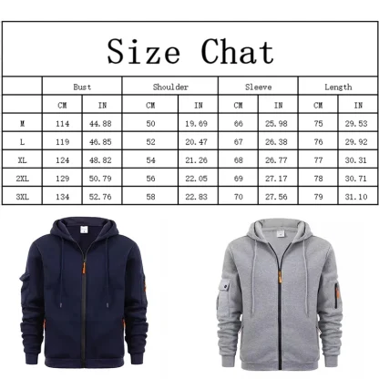 Casual Plain Hoodie with Pockets - Image 7