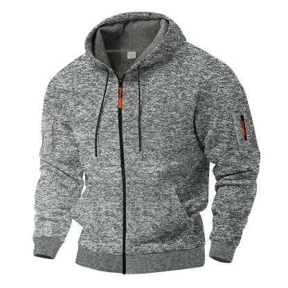 Heavy Fleece Hooded Sweater Jacket - Image 5