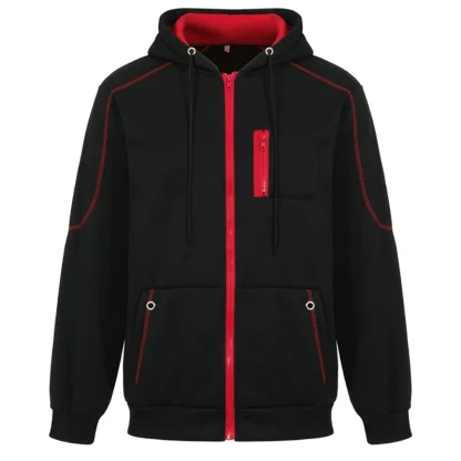 Fleece-Lined Athletic Jacket - Image 5