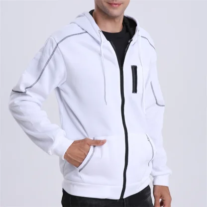 Fleece-Lined Athletic Jacket - Image 3